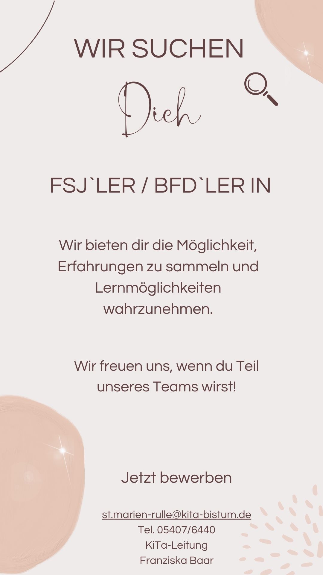 Stellenanzeige Jobangebot 
